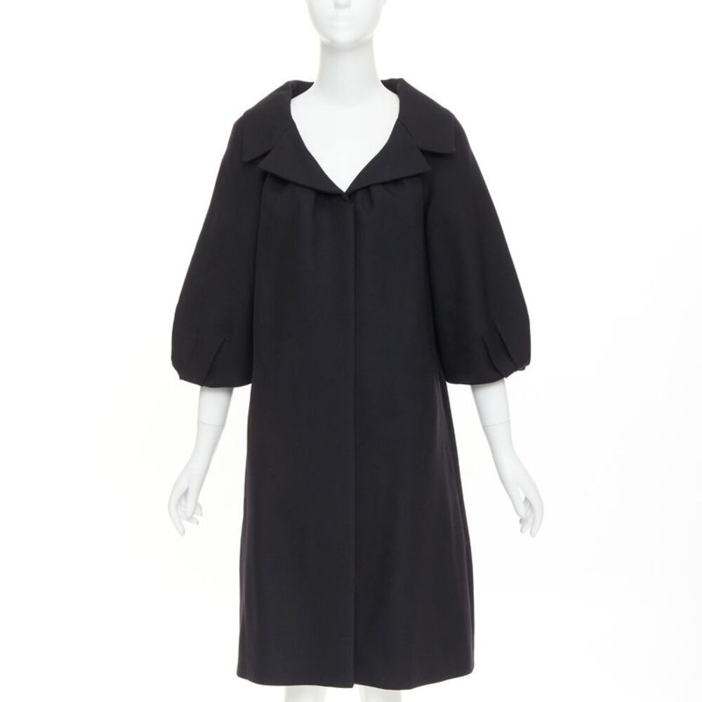 Giambattista Valli Wool Flared Long Coat